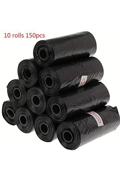 Choice 10 Rolls Black 5-10roll Pet Supplies Dog Poop Bags Strong Thick Leakproof Waste Refuse Cleanup Pupp