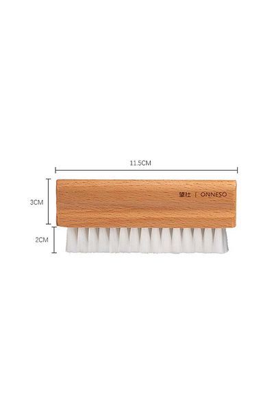 Choice Beech And Nylon Vinyl Record Dust Cleaning Brush Natural Beech Handle Soft Bristle Anti-static Clean