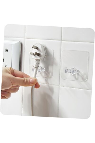 teknotrust 10 adet Kendinden Yapışkanlı Kablo Fiş Askısı Priz Askısi Duzenley...