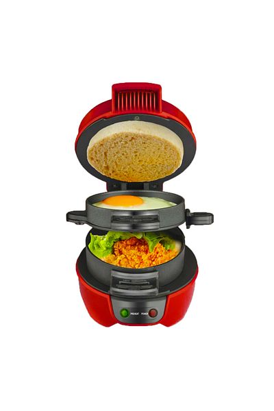homgeek Eu Portable Burger Sandwich Omelette Toaster Maker Breakfast Sandwich Hamburger Maker With Egg Cooke