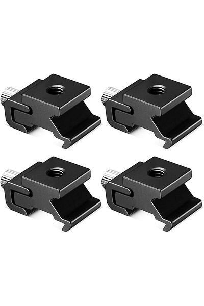 Choice 4pcs Metal Camera Cold Shoe Flash Stand Adapter With 1/4"-20 Tripod Screw Thread For Nikon Canon Slr
