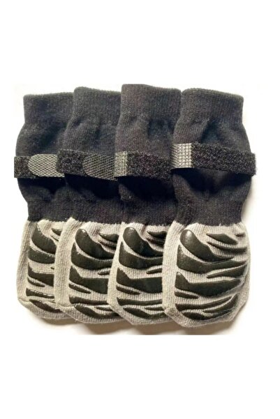 Choice جوارب للكلاب بنقشة جلد النمر، غطاء للقدم، مخالب دافئة خارجية، أحذية غي...