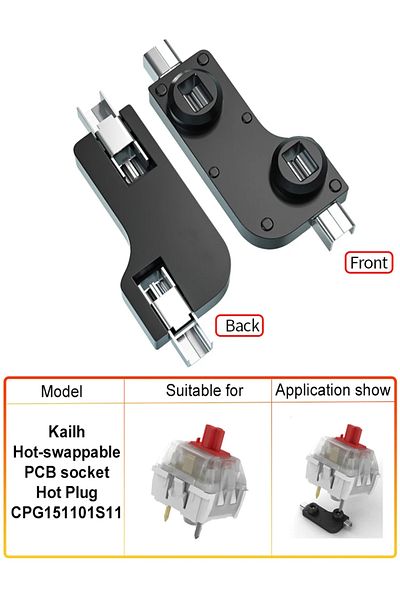 LOLGOOD Type A 70pcs 70pcs Kailh Hot-swappable Pcb Socket Hot Plug Cpg151101s11 For Mx Cherry Switches Outem