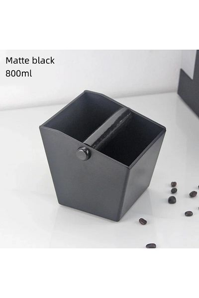 Choice Black Abs Coffee Knock Box Espresso Grounds Container Coffee Bucket Anti Slip Powder Beveled Residue