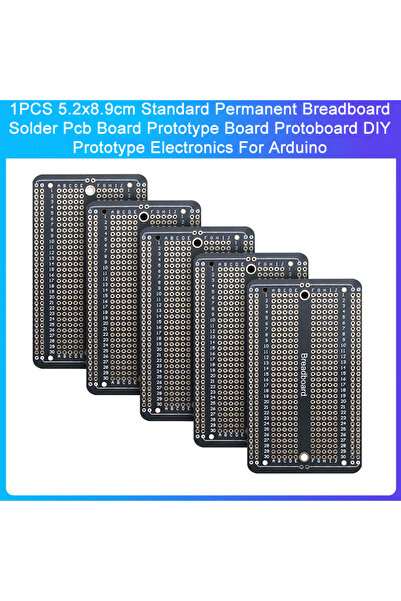 Choice12 1 قطعة 5.2x8.9 سم لوحة توصيل دائمة قياسية لحام لوحة PCB نموذج أولي ل...