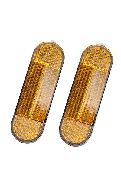 Choice 2 Pcs Yellow Abs Reflective For Xiaomi Mi Electric Scooter 1s Pro Pro2 M365 Front Tube Night Warning