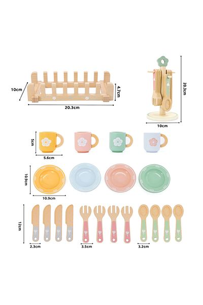 Choice Dinnerware Sets Baby Wooden Toy Kitchen Toy Wooden Tableware Set Toy Baby Role Play Educational Cosp