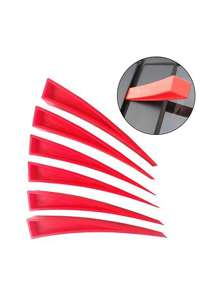 Choice Red Car Door Wedge Panel Paintless Dent Removal Repair Hand Tool For Window Auto Wedge Pump Locks...
