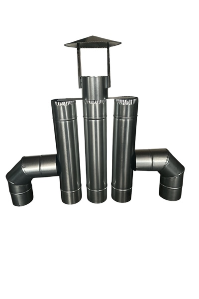 Sedat metal Semaver ve kamp soba borusu(galvanizden) toplam=6 parça 3 adet bo...