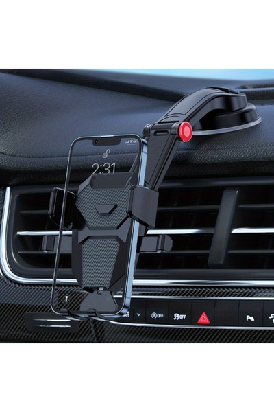 Choice حامل هاتف للسيارة باللون الأسود، حامل هاتف على لوحة القيادة، حامل هاتف محمول عالمي لهاتف iPhone