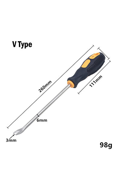 Choice1 V Type 1Pc UV Type Screwdrivers Nail Puller Nail Driver Pry Tools Nai...
