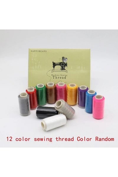 Choice 12 Colors 12color Polyester Sewing Thread 260yards Soft Multifunctional Bobbin For Originality Patte