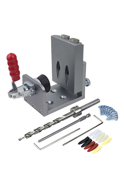 Choice Type-b Quick Inclined Hole Doweling Jig Kit 15 Degrees Pocket Hole Jig With Push-pull Clamp Locator