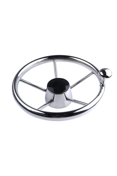 Choice With Knob Boat Accessories Steering Wheel With Knob Stainless Steel 5 Spoke 25 Degree 11'' For Mari