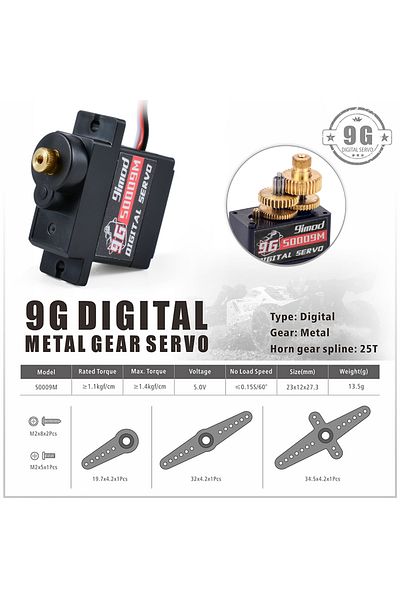 Choice 9g Servo 9imod Servo 9g 17g Digital Servo Motor High Speed Steering Rc Servo Metal Gear Servo For 1/