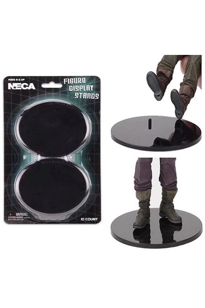 Choice Black Neca Figure Display Figure Stand Base Display Stand Compatible Black White Pvc Action Figures