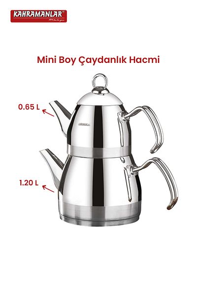 Kahramanlar Roma Mini Size Platinum Teapot Set