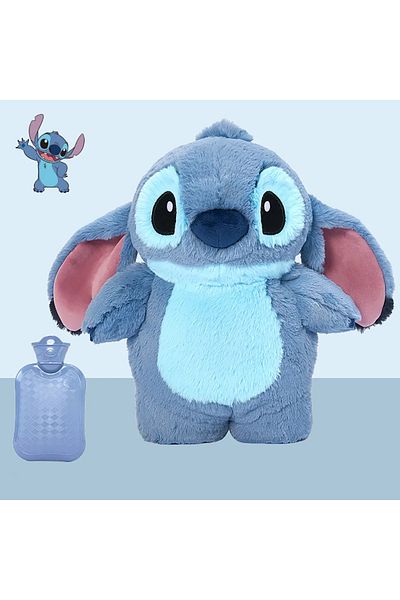 Choice Stitch Kawaii Stitch Angel Lotso Plush Hot Water Bottles Reusable Winter Hand Warm Rubber Bag Portab