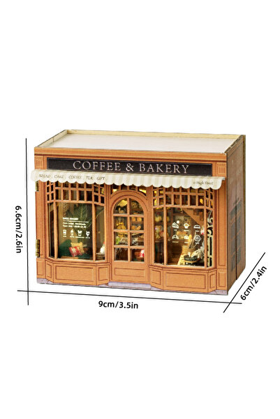 Choice مجموعة بناء منزل الدمى المصغر بدون غطاء Mini-111 المصنوعة يدويًا ثلاثي...