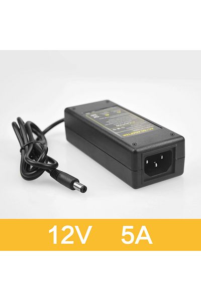 Choice 220v Eu Plug 5a 12 Volt Power Supply Unit Works With Led Strip Light 5.5mm X 2.5-2.1mm Compatible 1