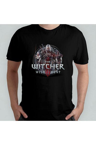 Pixxa The Witcher 3 - Μπλουζάκι από 100% βαμβακερό λαιμόκοψη Μοντέλο 1