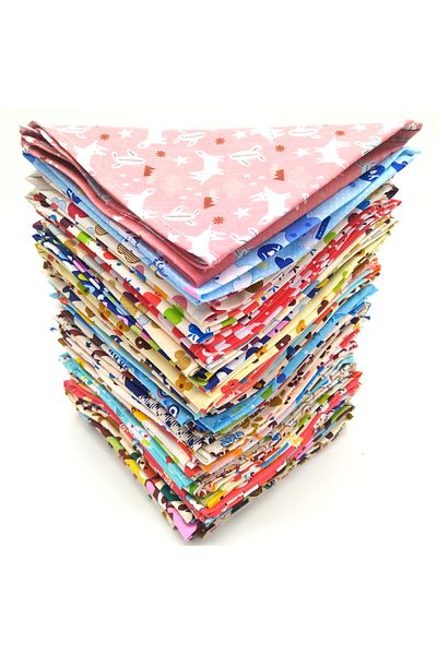 Choice L(65x42x42cm) MULTI S/M/L/XL 10PCS Dog Bandana Cotton Dog Puppy Bibs Scarf Dog Bandans For -Large Do