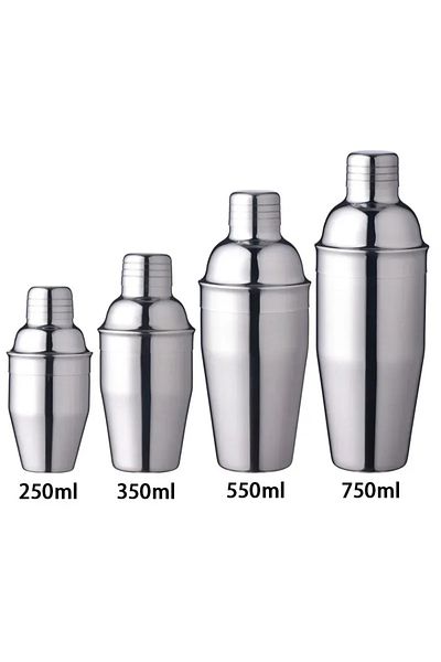 Choice 550ml 1pcs 250/350/550/750ml Stainless Steel Cocktail Shaker Cocktail Mixer Wine Martini Drinking Bo