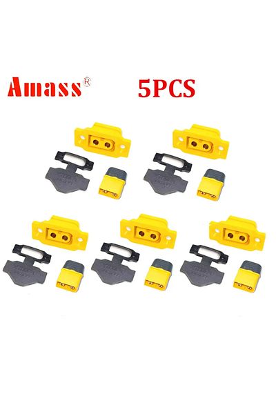 Choice 5pc Xt60be-f Xt60h-m 5pcs Amass Xt60be-f & Xt60h Model Airplane Battery Gold-plated 30a High Current