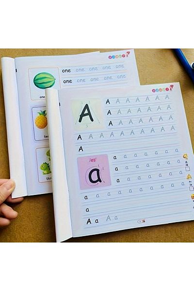 Choice 2 Books/set English Tracing Books - ABC Writing Practice Workbooks - Handwriting Exercises - Lear...