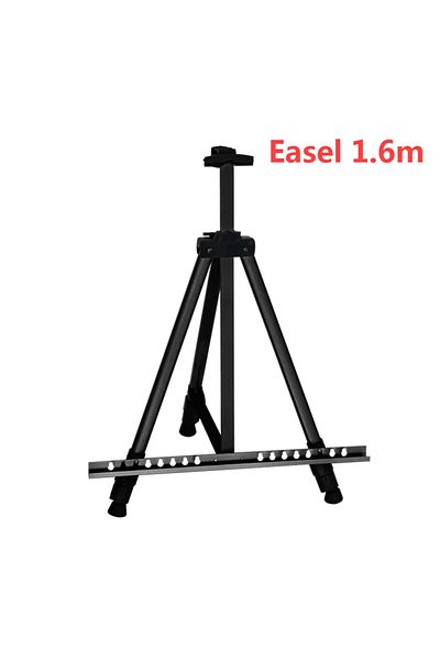 Choice Black 1.6m Foldable Artist Easel Sketch Stand Telescopic Adjustable Metal Display Stand Tripod Paint