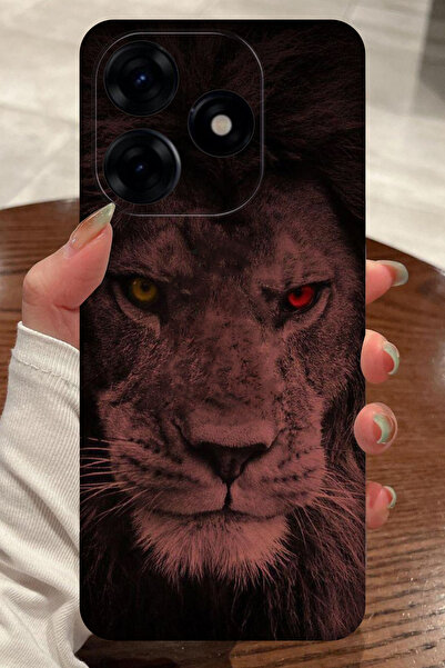 realme C61 Uyumlu Futbol Takımı - Aslan Desenli Kamera Korumalı HD Baskılı Si...