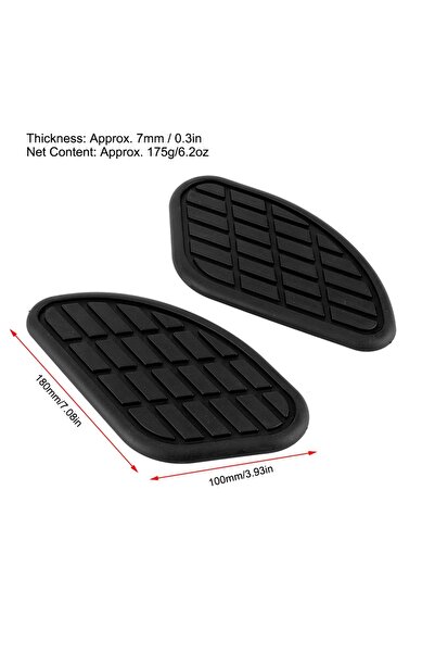 Choice زوج واحد من ملصقات واقي الركبة لخزان وقود الدراجات النارية باللون الأس...