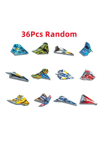 Choice 36pcs Funny Puzzle Children Creative Origami Paper Planes Folding Diy Parent-child Full Color Handic