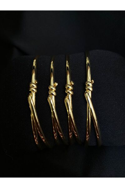 Passionis Jewelry Düğüm Kelepçe Arkadaş Kardeş Bilekliği Gold