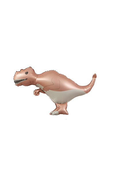 kidspartim بالون فويل على شكل ديناصور وردي مقاس 64x41 سم