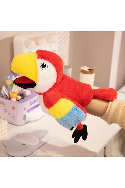 Choice About 35cm Parrot New 6 Style Toucan Hand Puppet Plush Toys Kindergarten Performance Hand Control To