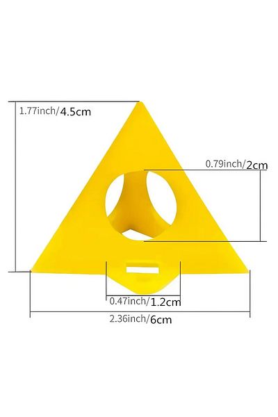 Choice Yellow Stonego 10pcs Painting Pyramid Stands - Mini Conical Tip For Canvas, Doors, Cupboards For Fas