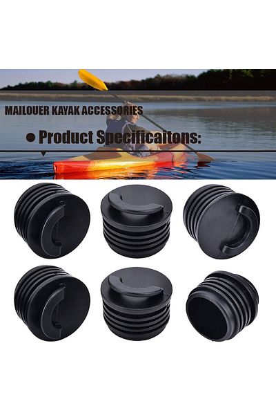 Choice 4pcs Marine Boat Rubber Kayak Rafting Parts Bung Rubber Scupper Stopper Scupper Holes Plugs Drain...