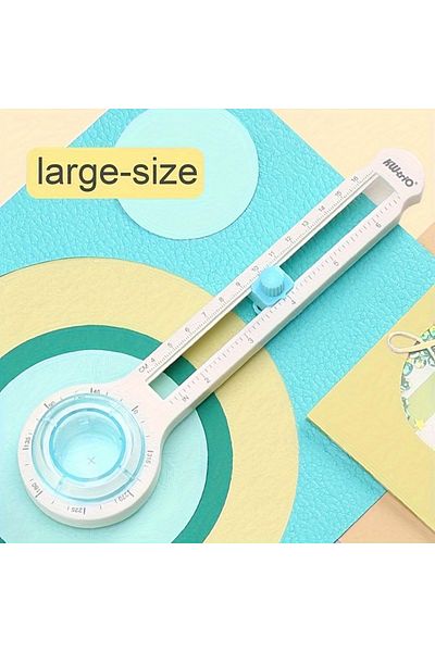 Choice 1pc Paper Cutter 1pc Lightweight 360 Degree Handmade Round Gauge Cutter, Manual Paper Rotary Cutting