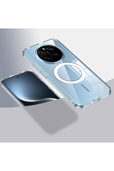 Choice جراب مغناطيسي شفاف مع خاصية الشحن اللاسلكي لهاتف Honor Magic7 Pro من M...