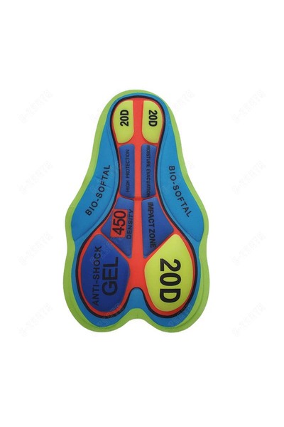 Choice وسادة جل لركوب الدراجات للرجال 20D وسادة وردية مبطنة مقاومة للصدمات 9D...