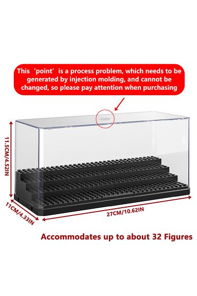 Choice Figure Box Acrylic Display Box For Collectible Toys, Large Size Clear Acrylic Collection Case, Stack