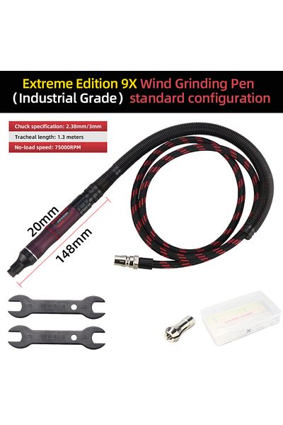 Choice 9X HIFESON Pneumatic Wind Grinder Min Polisher Grinding Machine High Speed Air Micro Die Grinder Pen
