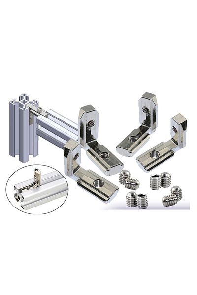 Choice 40 EU 10PCS T Slot L-Shape Aluminum Profile Interior Corner Connector Joint Bracket for 2020 3030 40