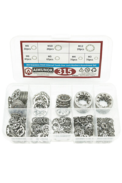 Choice مجموعة متنوعة من غسالات قفل النجمة ذات الأسنان الداخلية المصنوعة من ال...