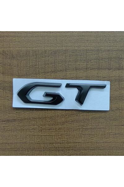 Choice شعار Gt أسود ثلاثي الأبعاد معدني كروم أسود على صندوق السيارة لسيارات 208 2008 205 508 5008 207 408 308 300