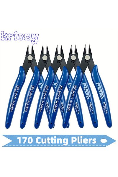 Choice 1/10/20pcs 170 Model Scissors Blue Diagonal Pliers Electronic Pliers Plastic Water Nozzle Pliers ...