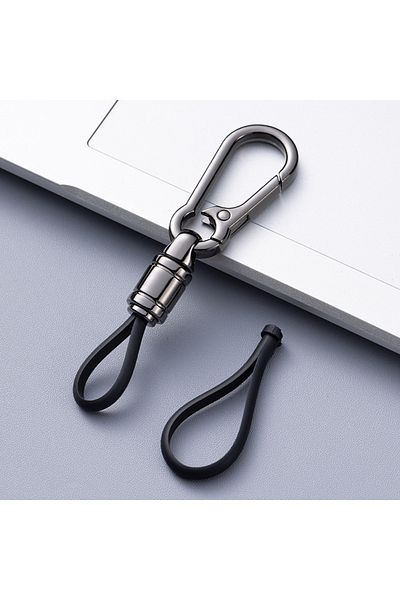 Choice A New Car Key Chain Pendant Metal Simple Key Chain Men's Waist Hanging Buckle Ring Pendant High-end.