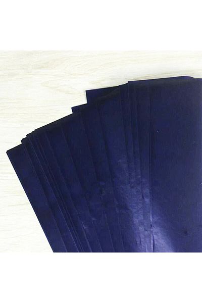 Choice 50pcs Carbon Paper Blue Double Sided Carbon Paper 48K Thin Type Stationery Paper Finance Copy Pap...