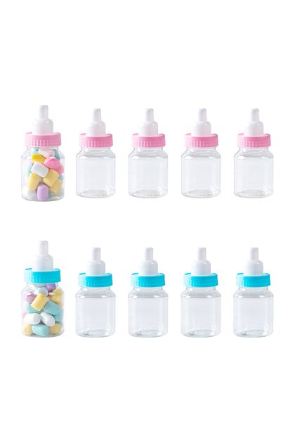Choice 12/24Pcs Pink Blue Baby Bottle for Baby Shower Favors Mini Candy Bottles for Boys Girls Newborn P...